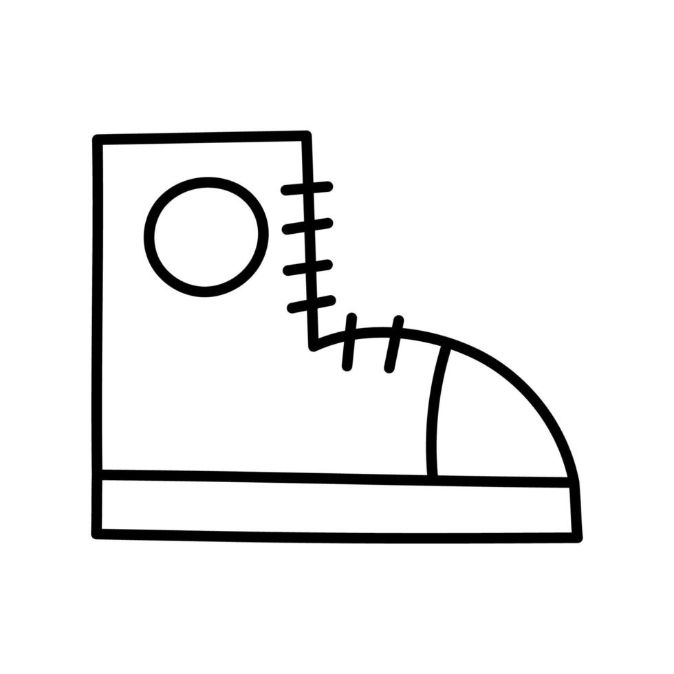 sapatos. ícone de coisas de criança doodle desenhado à mão. vetor