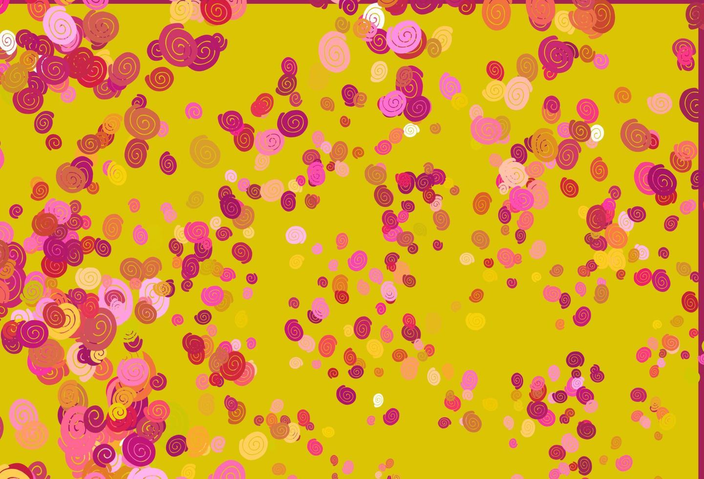 modelo de vetor rosa claro, amarelo com linhas abstratas.