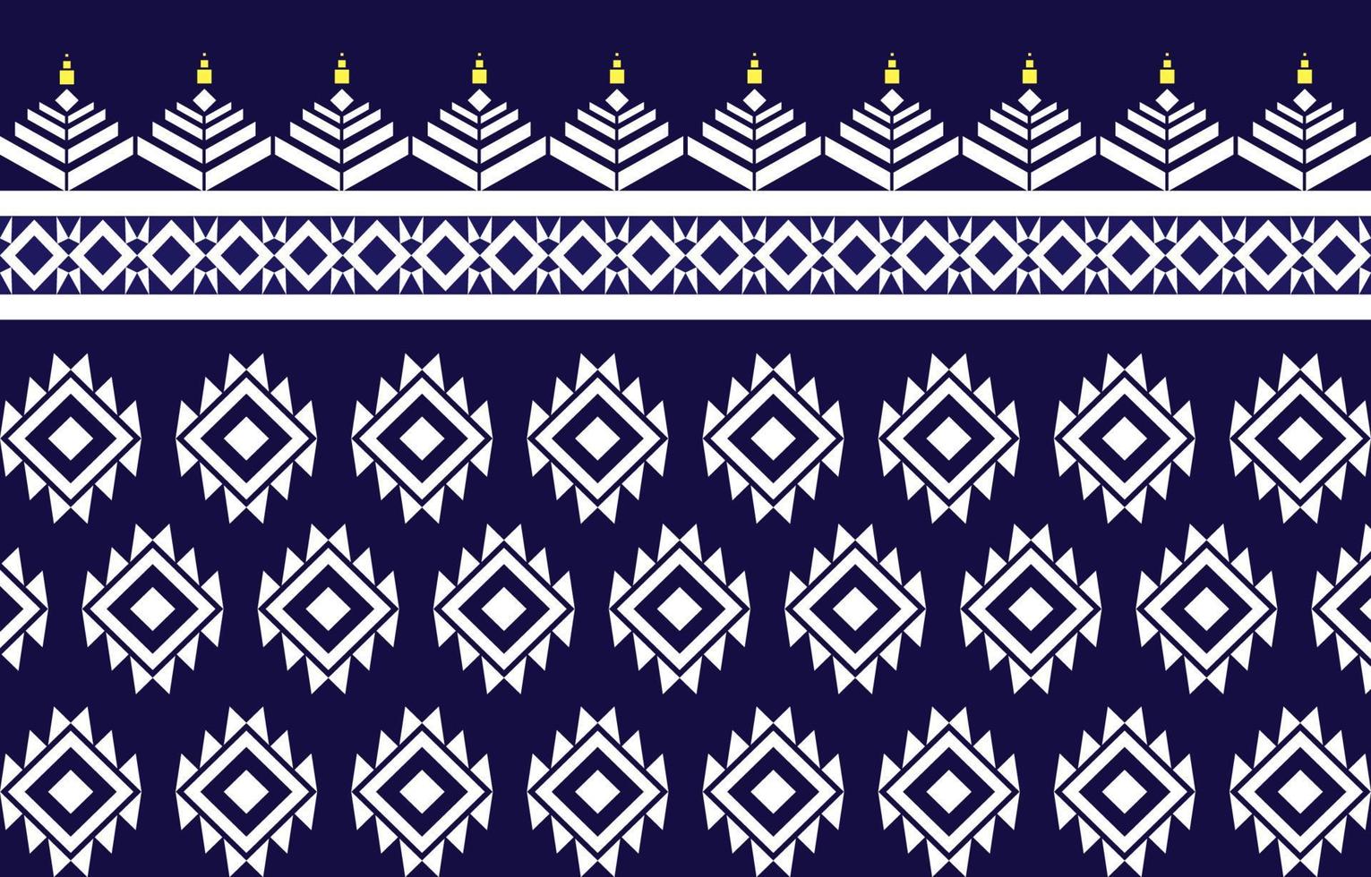 design de padrão geométrico étnico americano abstrato azul e branco para plano de fundo ou papel de parede. ilustração em vetor padrão de tecido