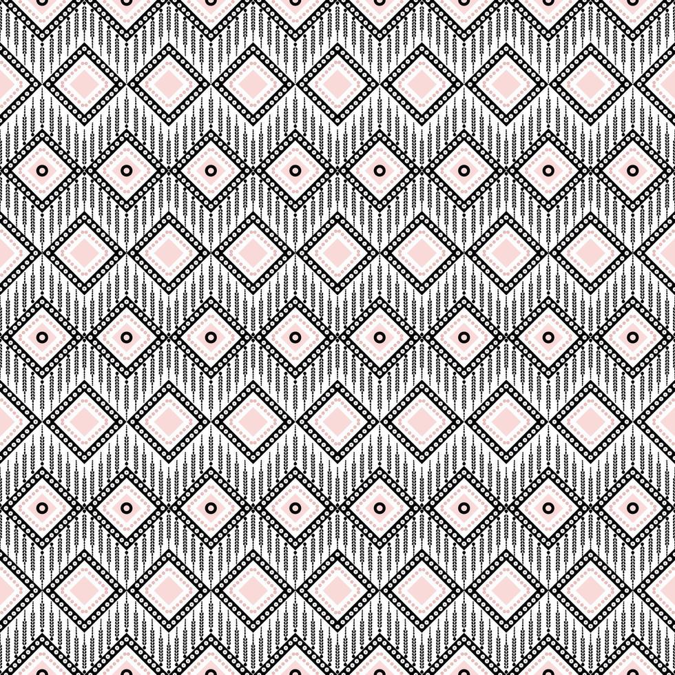 tecelagem padrão quadrado mais frequente, padrão sem emenda de vetor. textura elegante moderna. design gráfico moderno para equipamentos de teste de roupas, interior, papel de parede preto e rosa. vetor