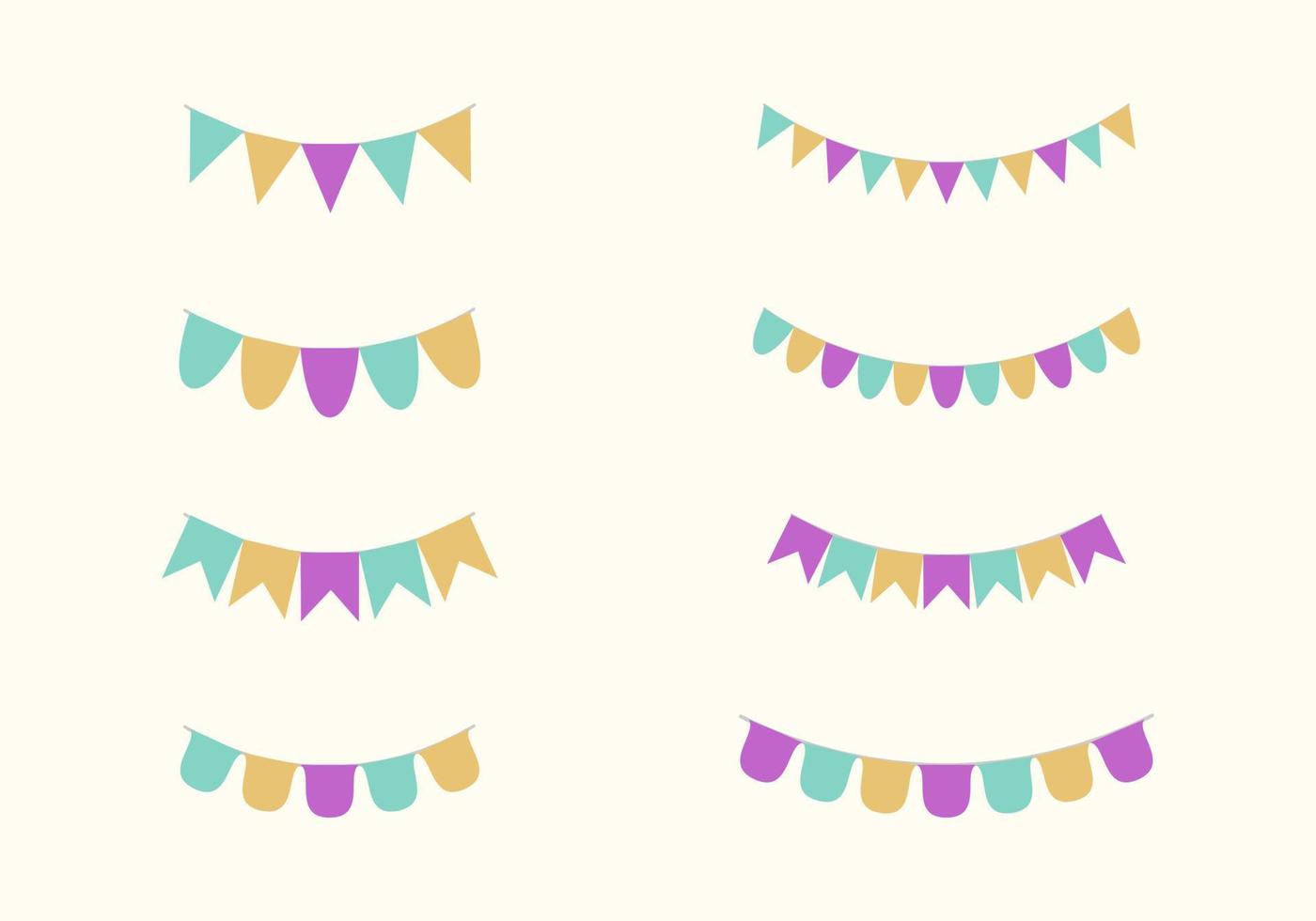 conjunto de banner de festa vetor