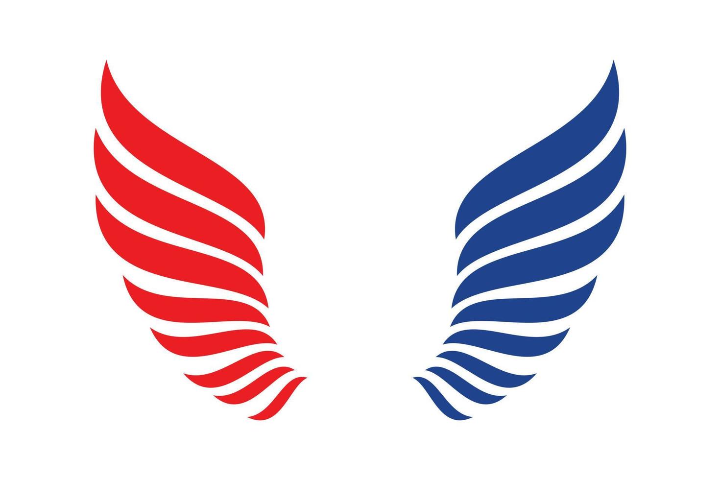 ícone de vetor de par de asas