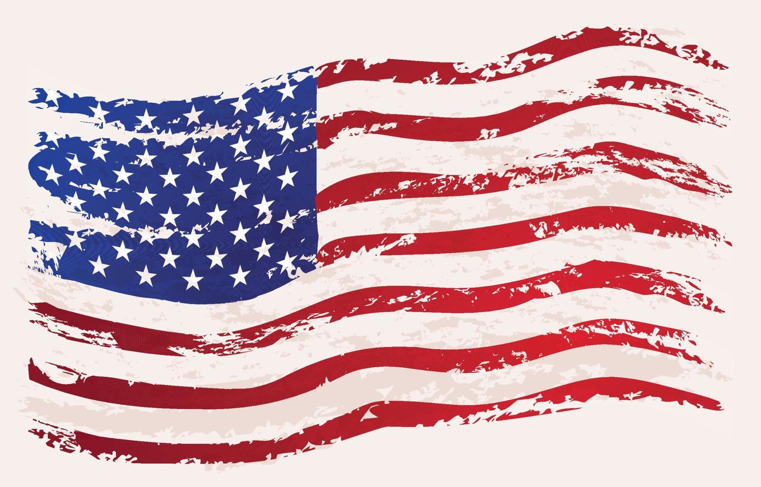 bandeira dos EUA do grunge vetor