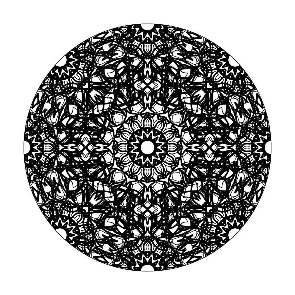 vetor círculo abstrato redondo. estilo de mandala.