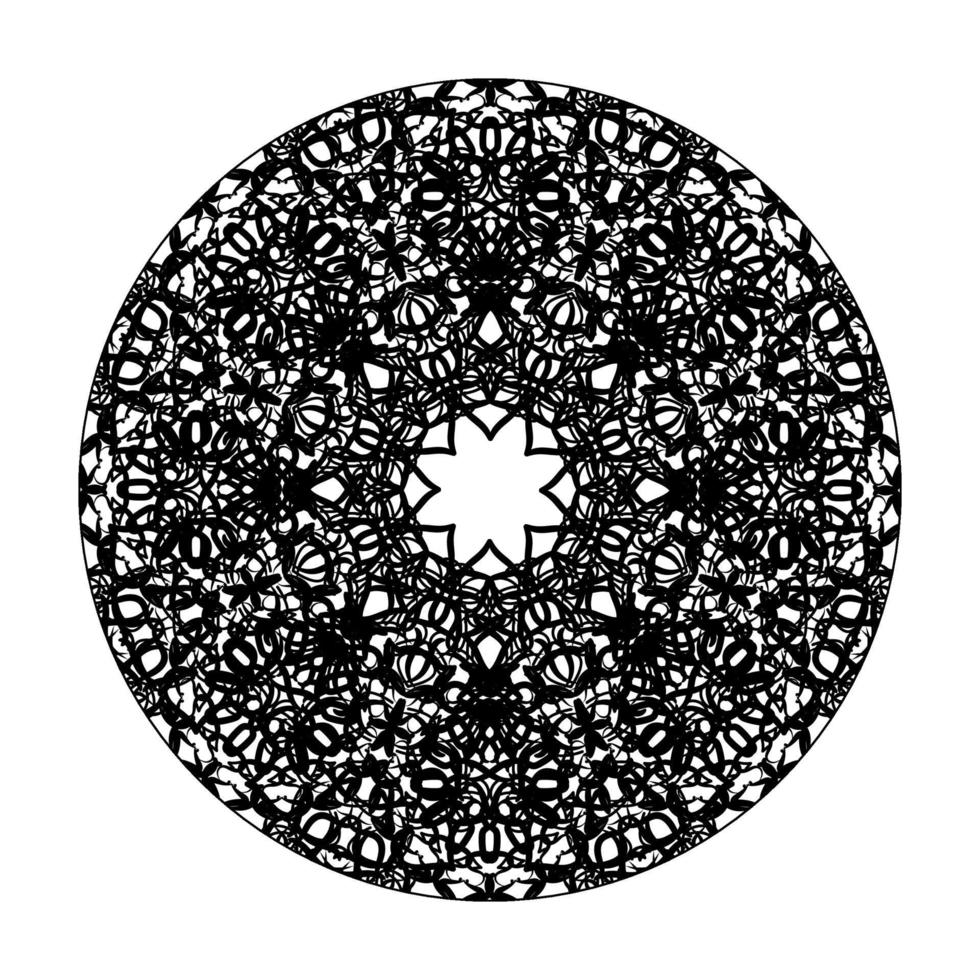 vetor círculo abstrato redondo. estilo de mandala.