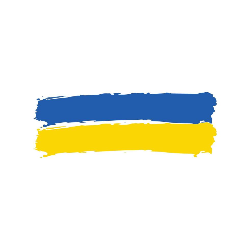 bandeira da ucrânia. bandeira da ucrânia. símbolo nacional. quadrado, redondo e formato de coração. símbolo da bandeira ucraniana. ilustração azul e amarela. ilustração vetorial de estoque vetor