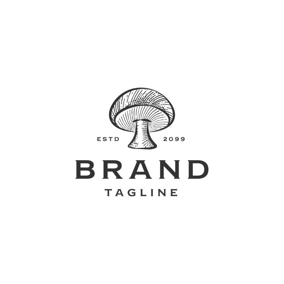modelo de design de ícone de logotipo de cogumelo vetor