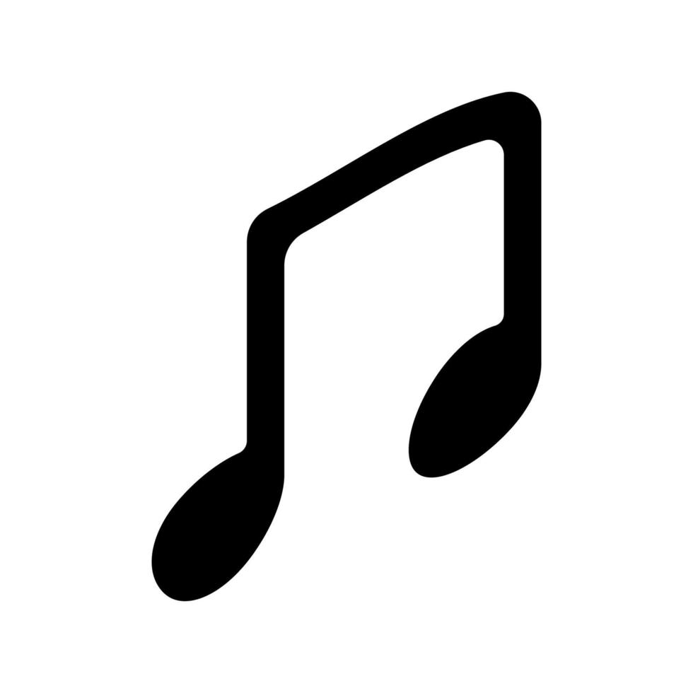 vetor de ícone de notas musicais. símbolos musicais, harmonias, sons e muito mais