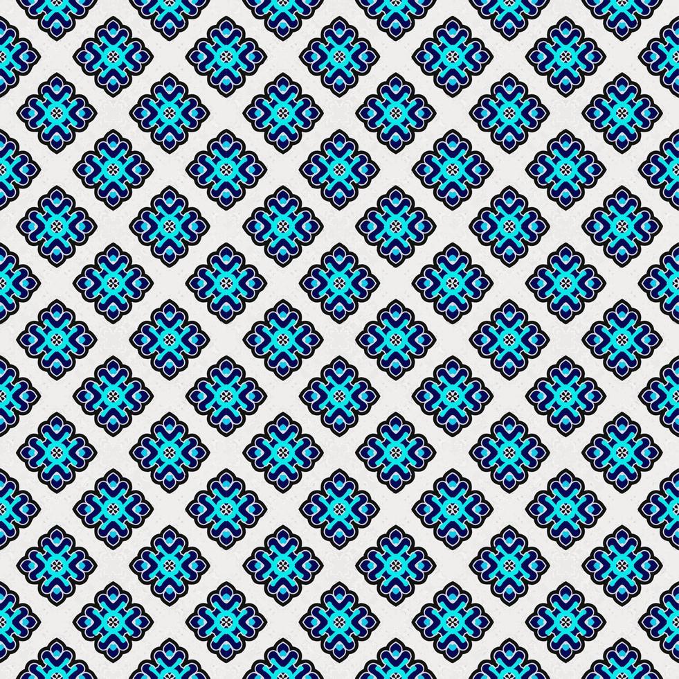 textura e modelo sem costura de cor azul e branca. multicolorido. design gráfico ornamental colorido. ornamentos de mosaico colorido. vetor