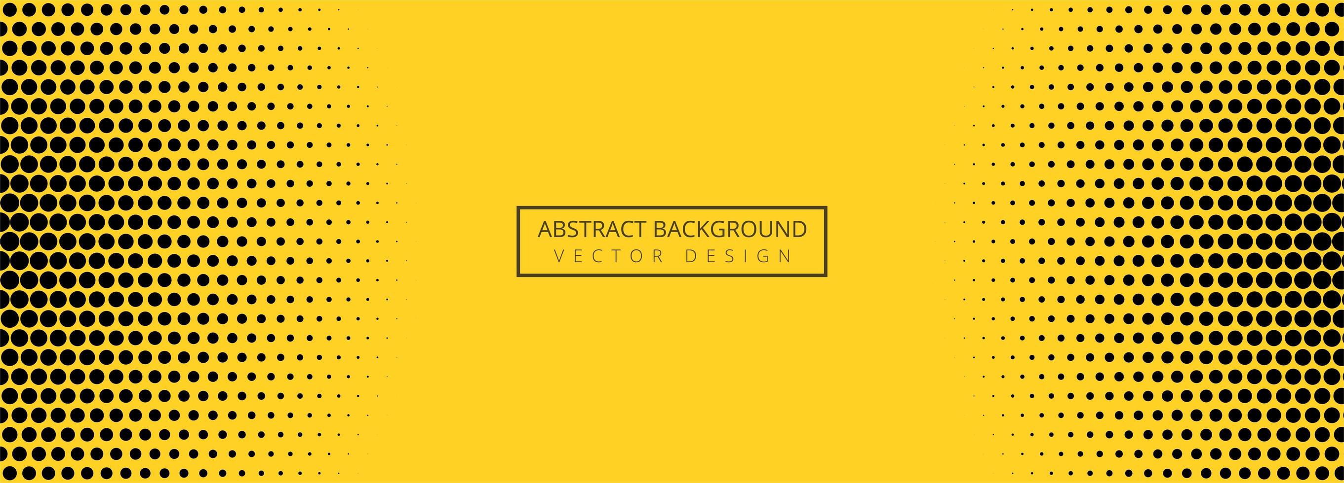 Abstrato amarelo e preto padrão de banner design vetor