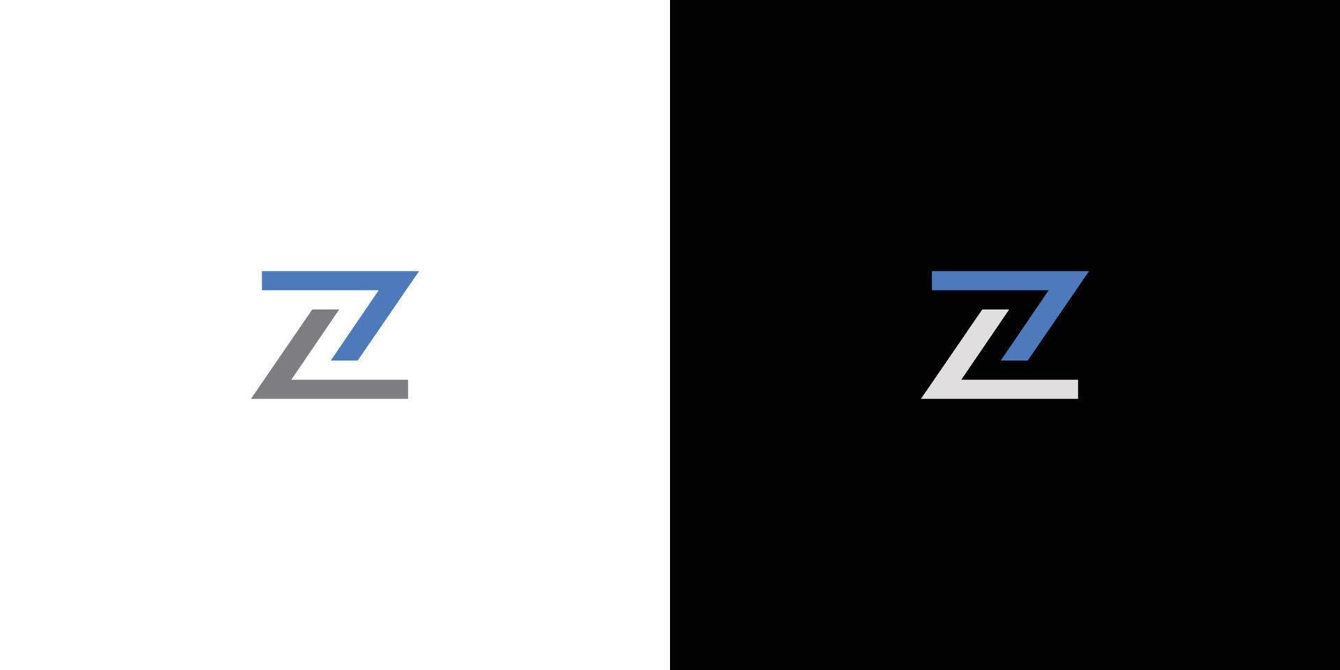 design de logotipo z exclusivo e moderno vetor