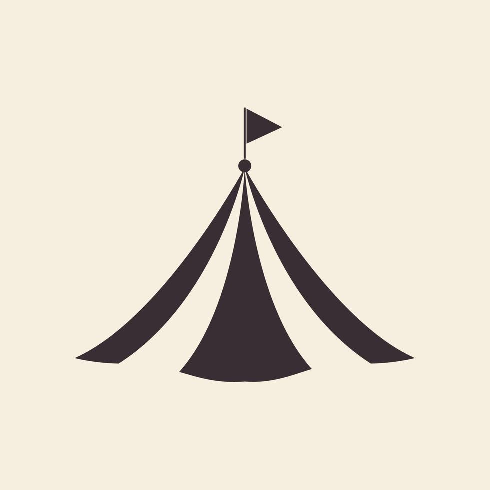 modelo de logotipo de circo vetor ícone símbolo hipster design