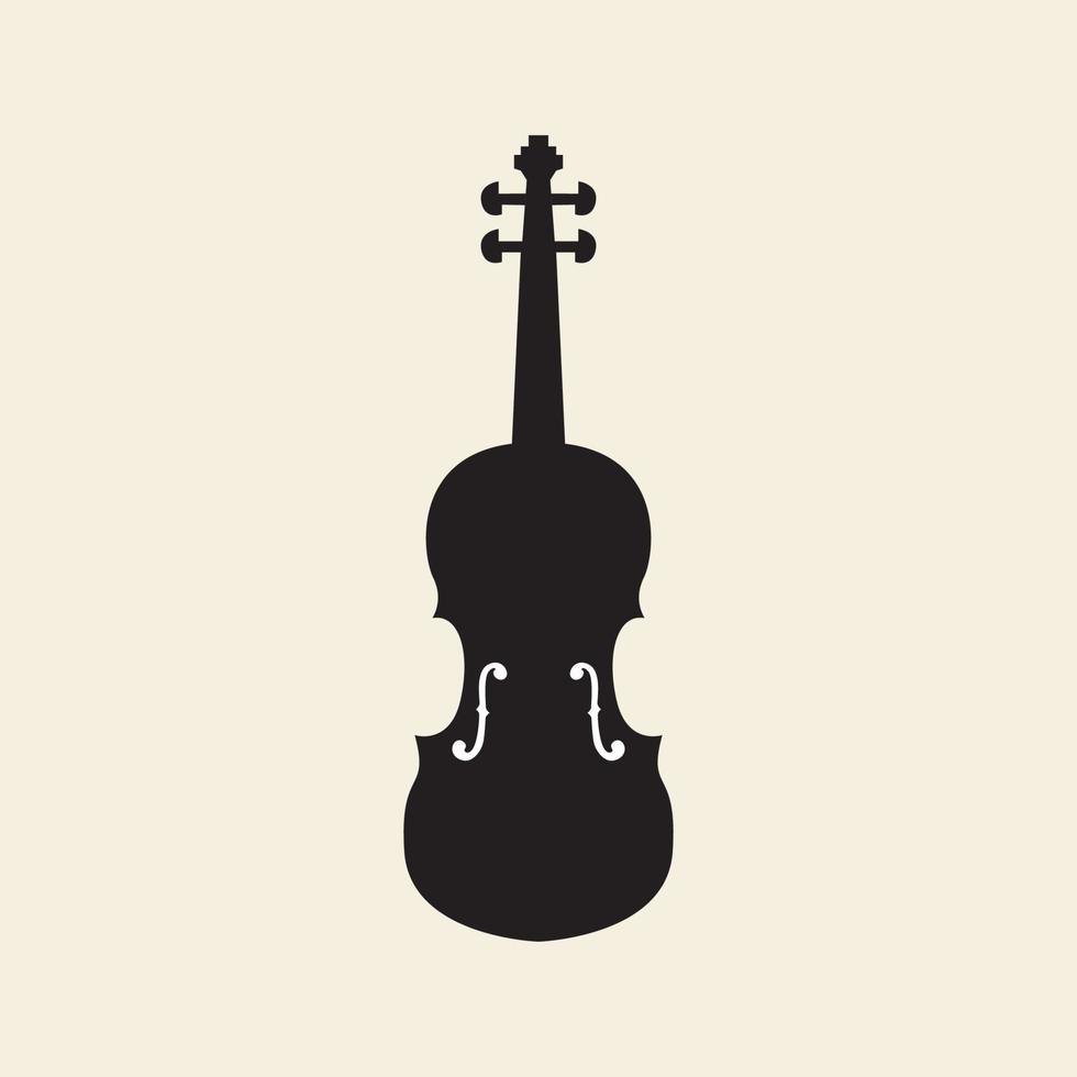 guitarra melodia logotipo vetor ícone símbolo ilustração design