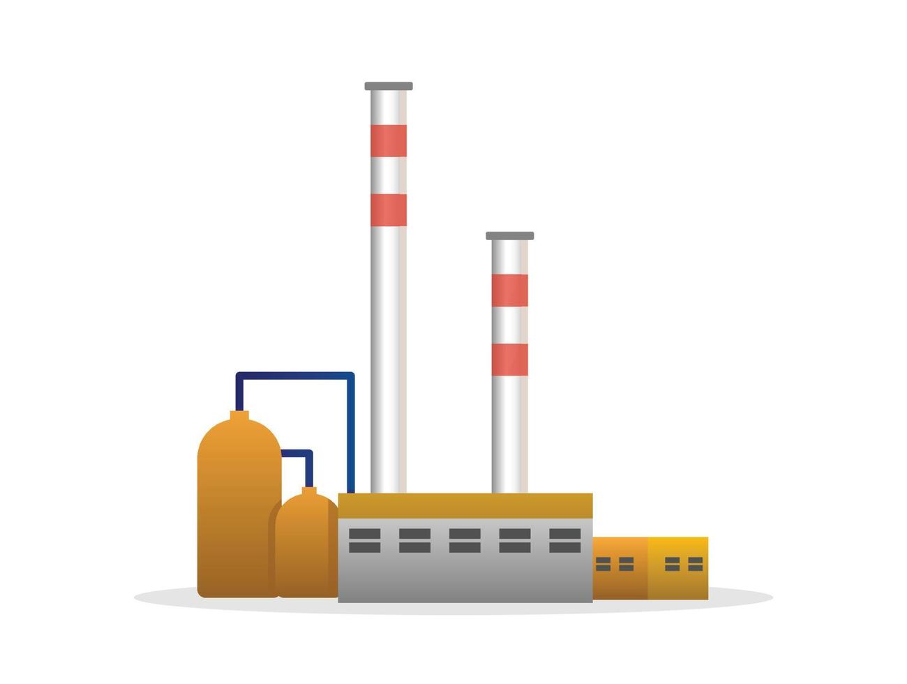 vetor de usinas de energia de edifícios industriais de fábrica