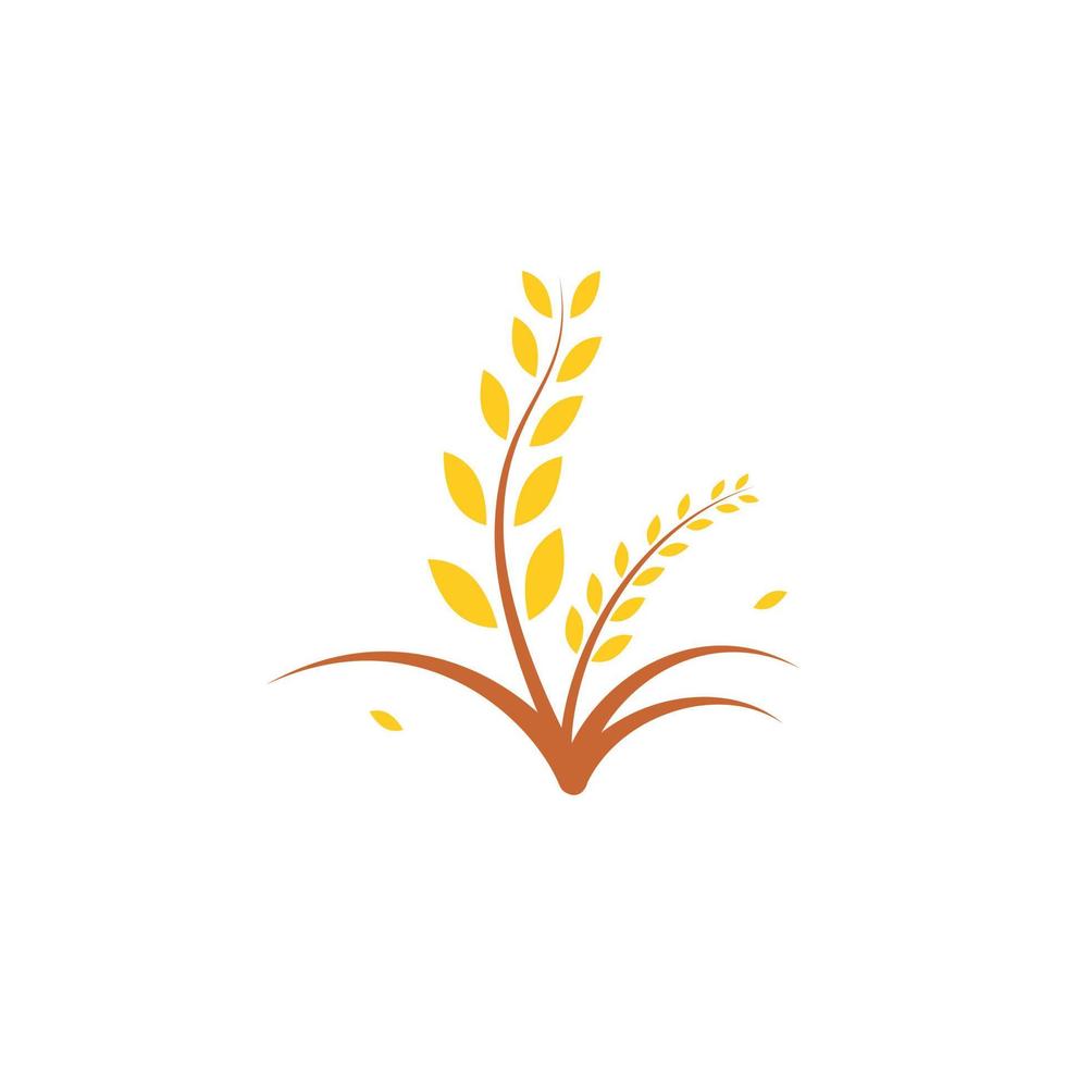 design de logotipo de agricultura, gráficos vetoriais para alimentos, padaria vetor