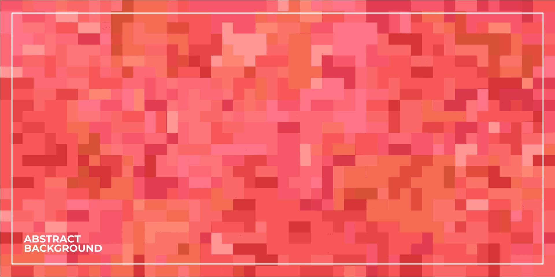 fundo de mosaico de azulejos quadrados de pixel geométrico abstrato vetor