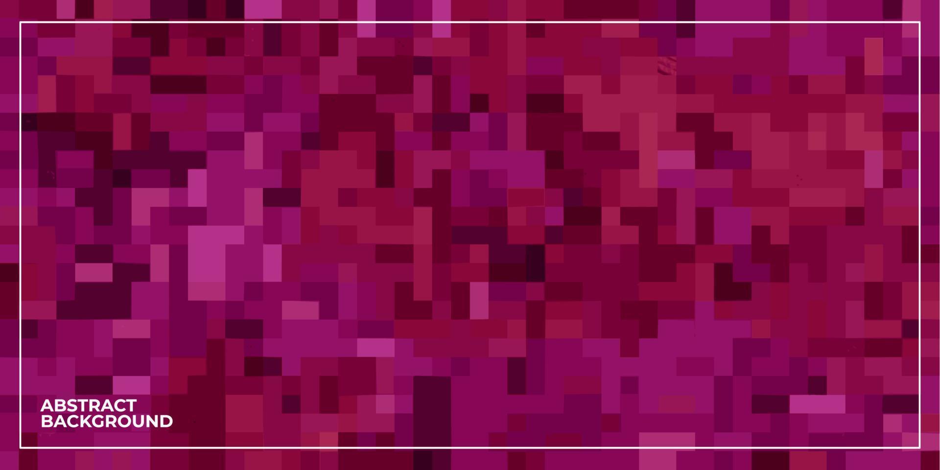 fundo de mosaico de azulejos quadrados de pixel geométrico abstrato vetor