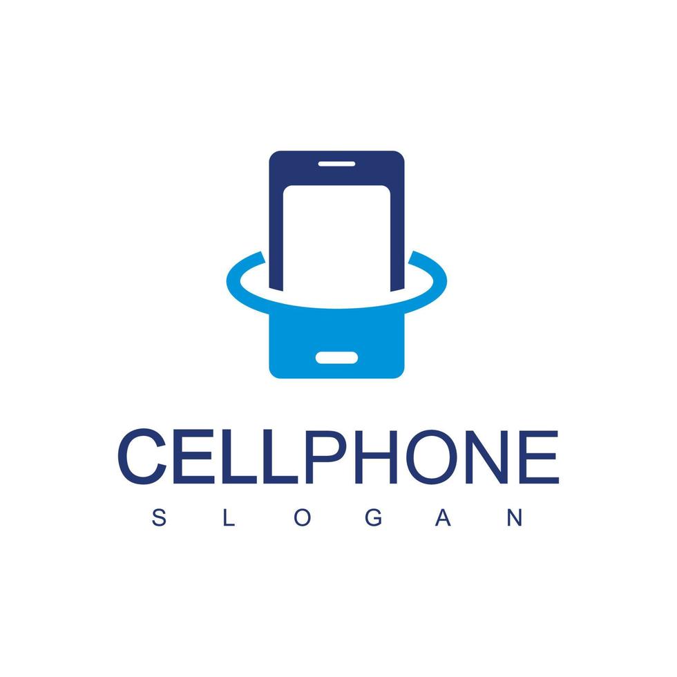 modelo de design de logotipo de telefone inteligente vetor