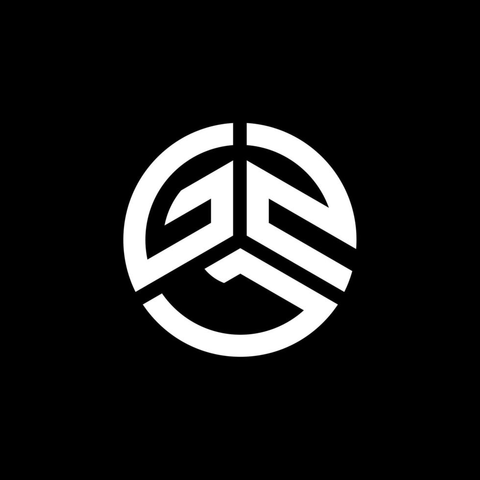 gzl carta logotipo design em fundo branco. gzl conceito de logotipo de letra de iniciais criativas. design de letra gzl. vetor