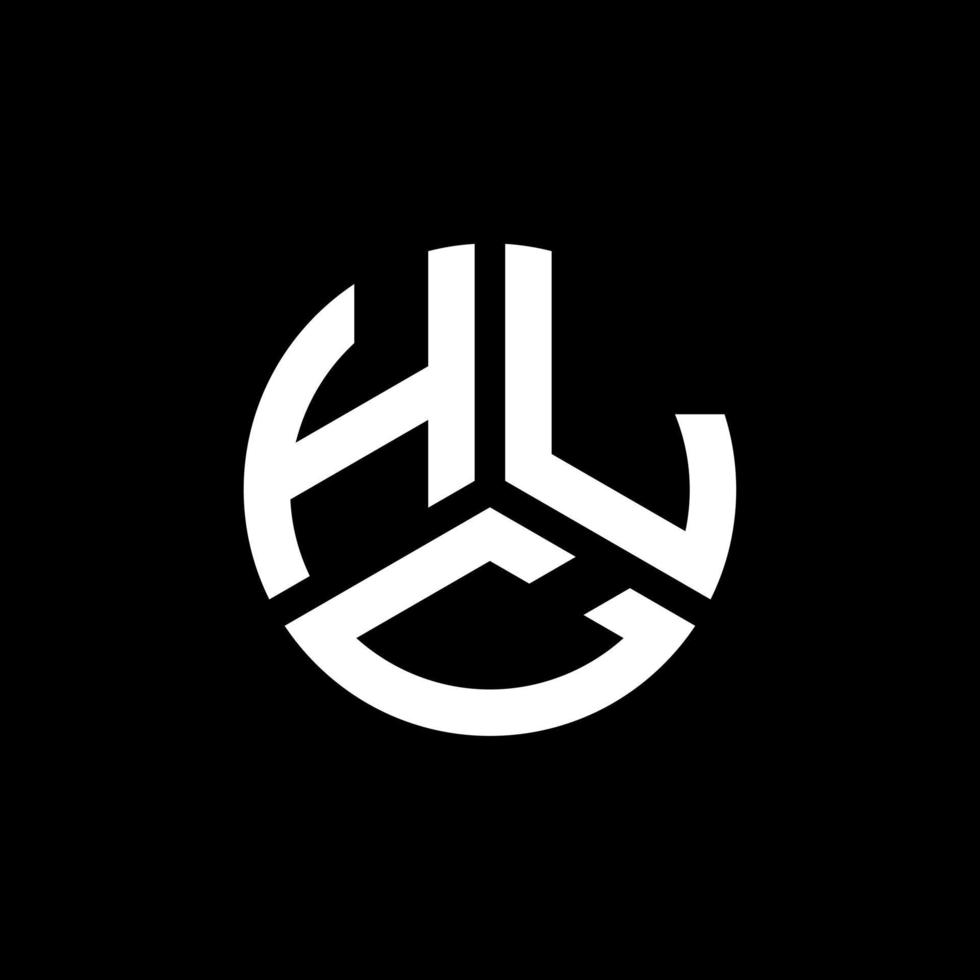 design de logotipo de carta hlc em fundo branco. conceito de logotipo de letra de iniciais criativas hlc. design de letra hlc. vetor
