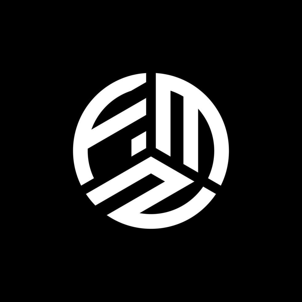 design de logotipo de letra fmz em fundo branco. conceito de logotipo de letra de iniciais criativas fmz. design de letra fmz. vetor