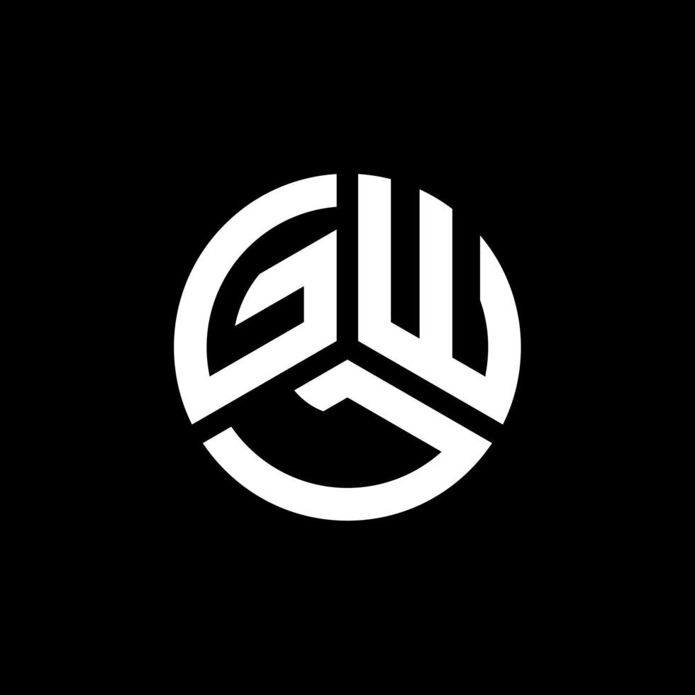 gwl carta logotipo design em fundo branco. gwl conceito de logotipo de carta de iniciais criativas. design de letra gwl. vetor