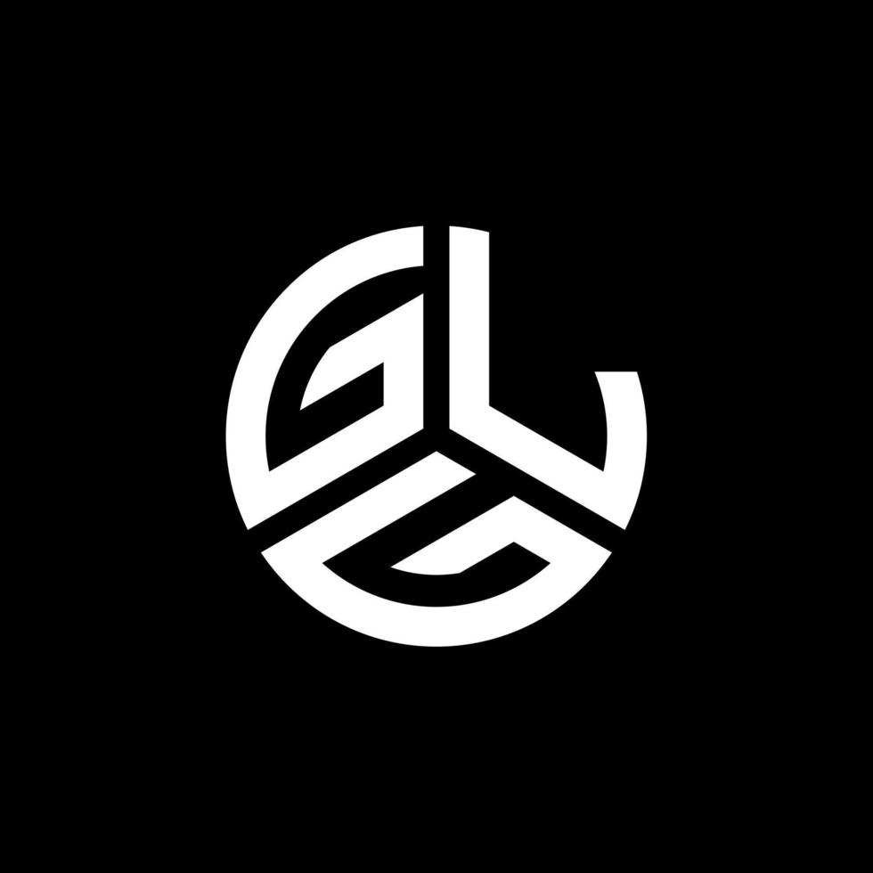 design de logotipo de carta glg em fundo branco. conceito de logotipo de carta de iniciais criativas glg. design de letra glg. vetor