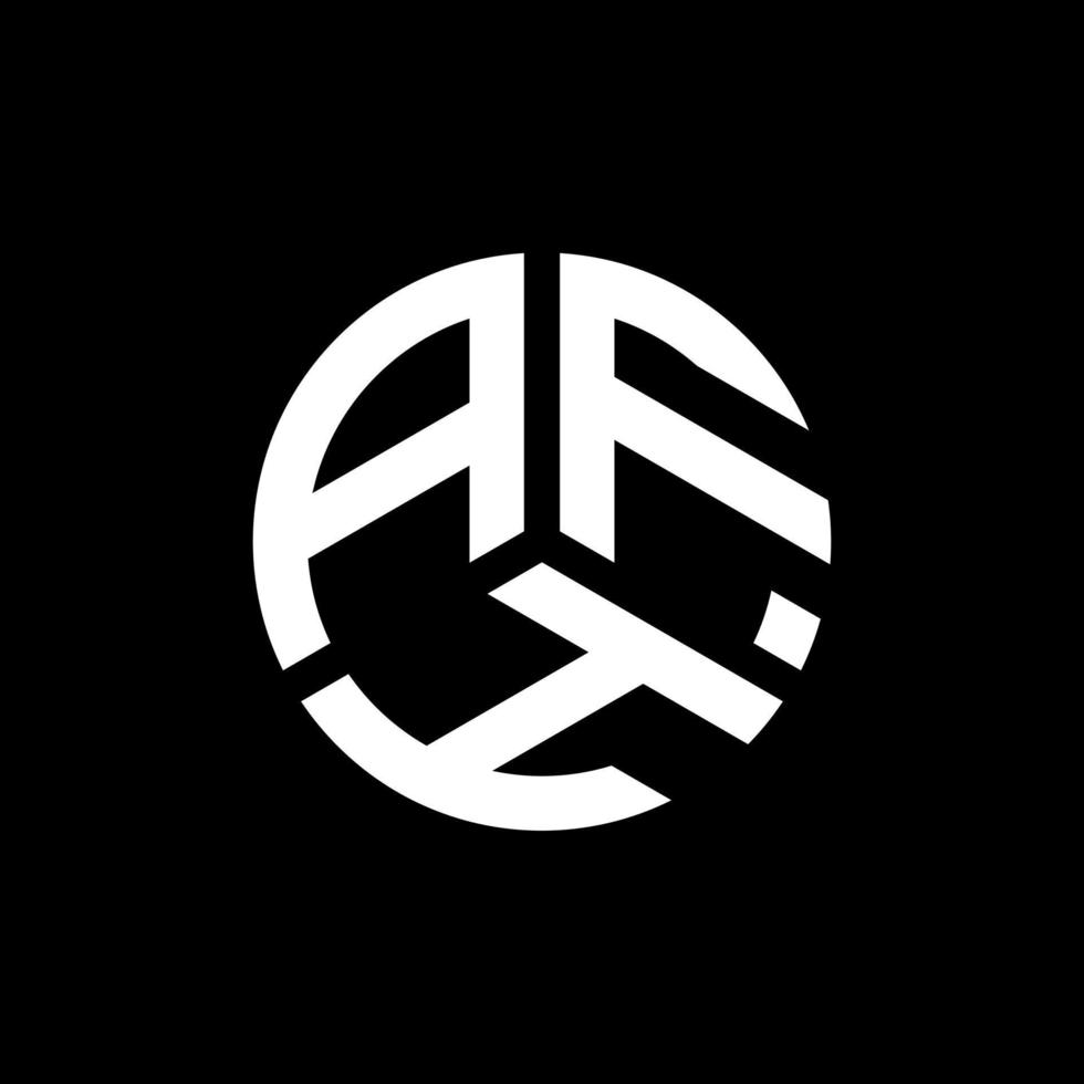 design de logotipo de carta afh em fundo branco. conceito de logotipo de letra de iniciais criativas afh. design de letras afh. vetor
