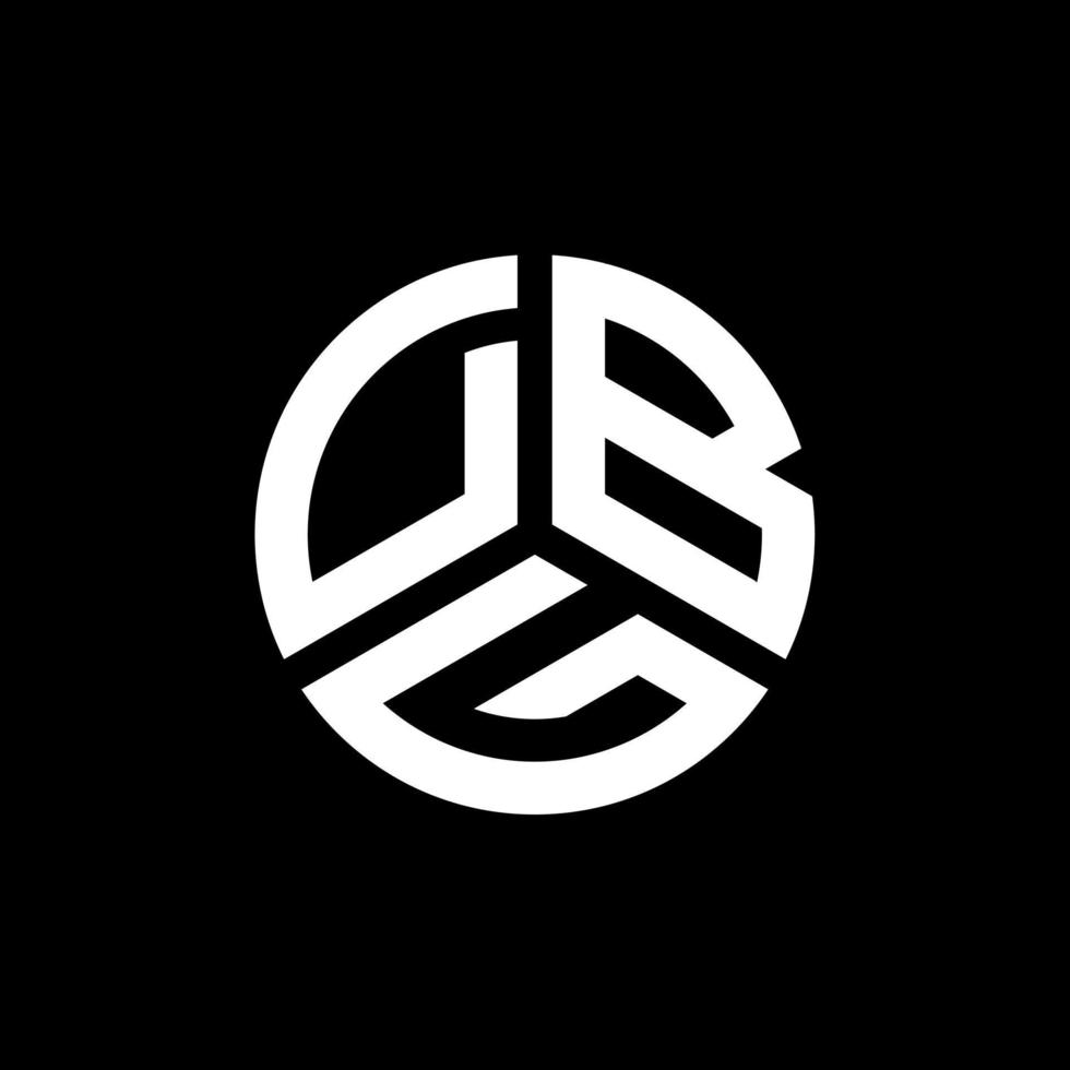 design de logotipo de letra dbg em fundo branco. conceito de logotipo de letra de iniciais criativas dbg. design de letra dbg. vetor