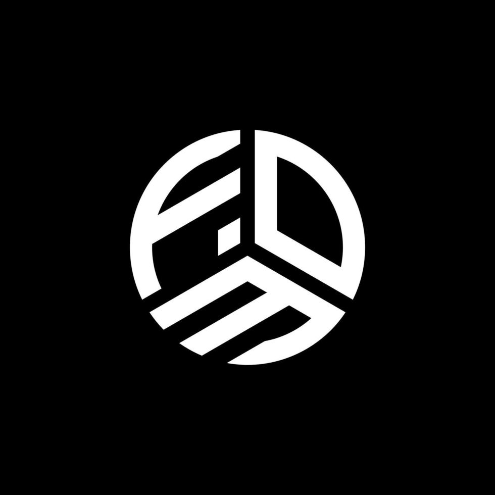 design de logotipo de carta fnm em fundo branco. conceito de logotipo de letra de iniciais criativas fnm. design de letras fnm. vetor