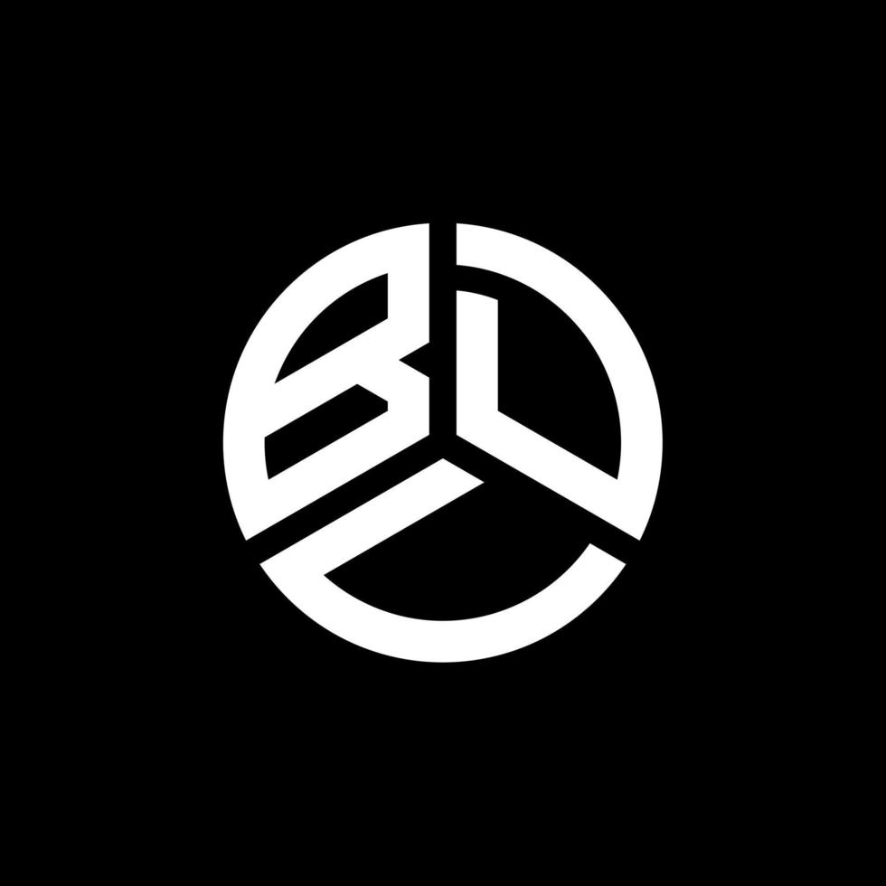 design de logotipo de letra bdu em fundo branco. conceito de logotipo de letra de iniciais criativas bdu. design de letra bdu. vetor