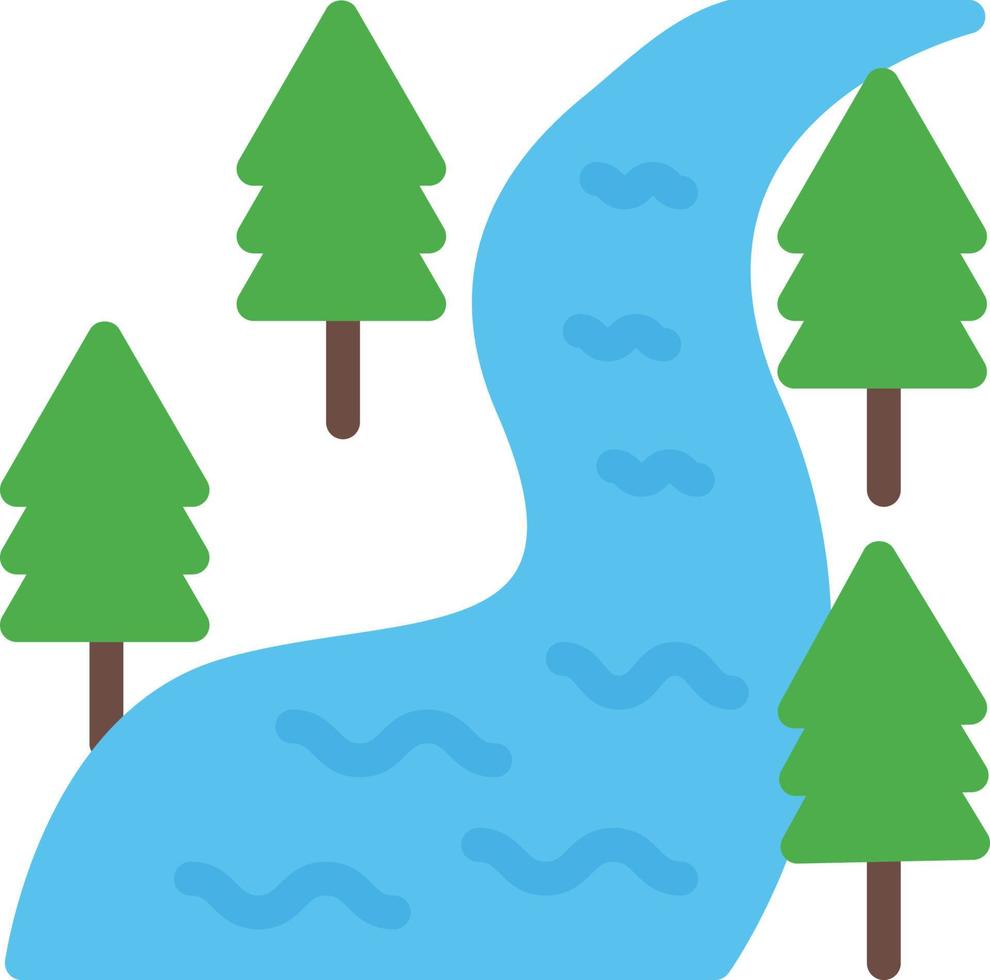 ilustração do ícone do rio vetor