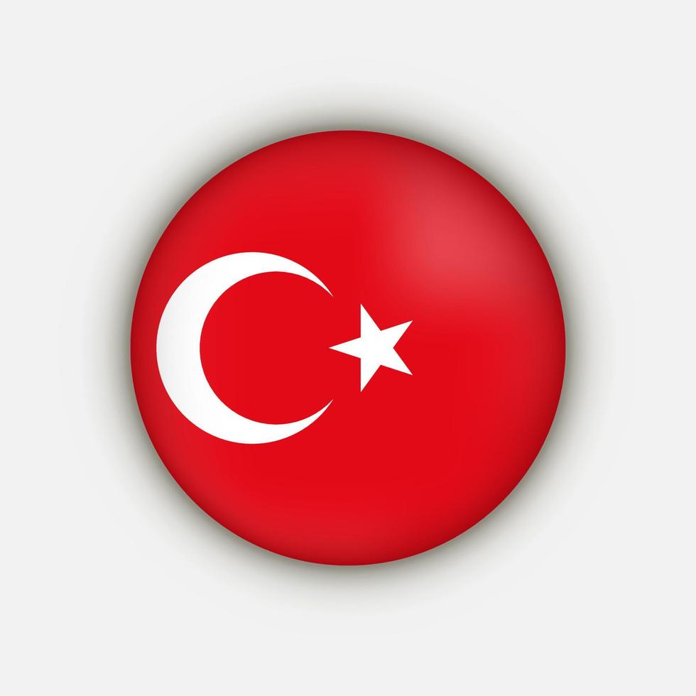 Turquia do país. bandeira da Turquia. ilustração vetorial. vetor