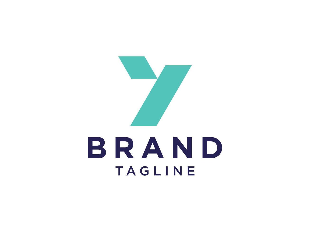abstrato letra inicial y logotipo. forma geométrica verde isolada no fundo branco. utilizável para logotipos de negócios e branding. elemento de modelo de design de logotipo de vetor plana.