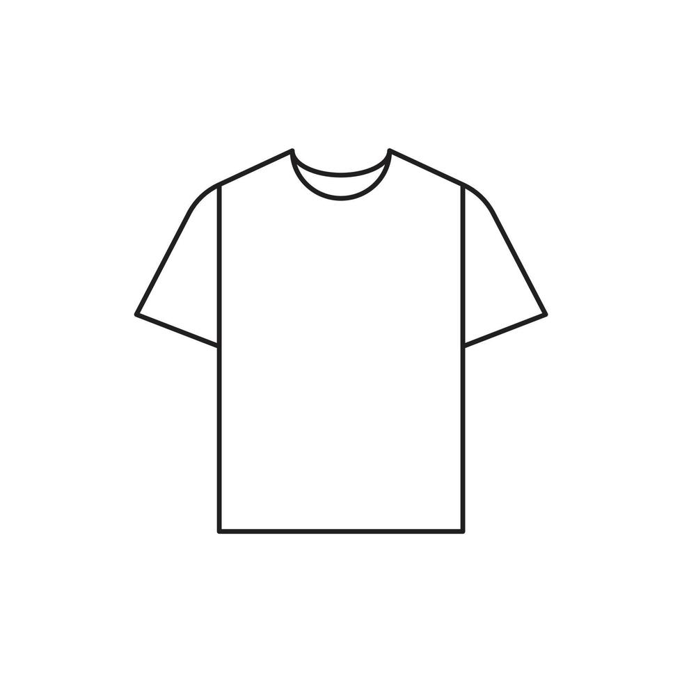 camisa para apresentação de site de ícone de símbolo vetor