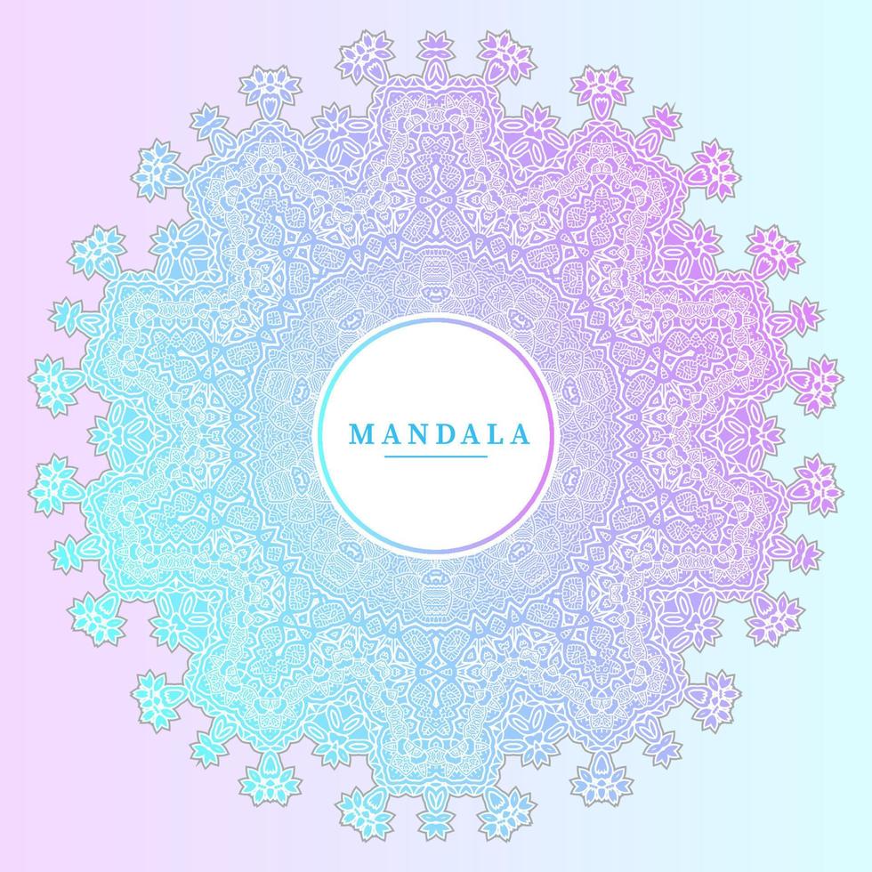 vetor de mandala gradiente para um belo design