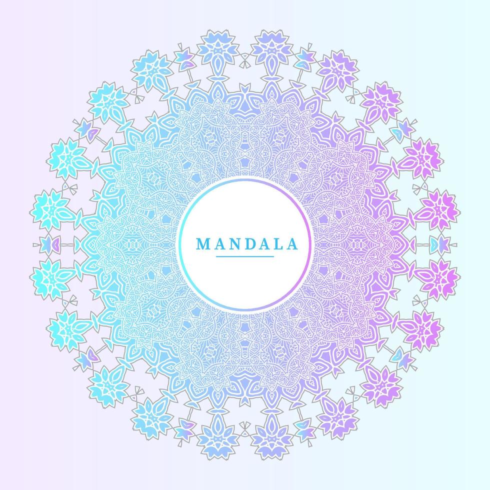 vetor de mandala gradiente elegante para design