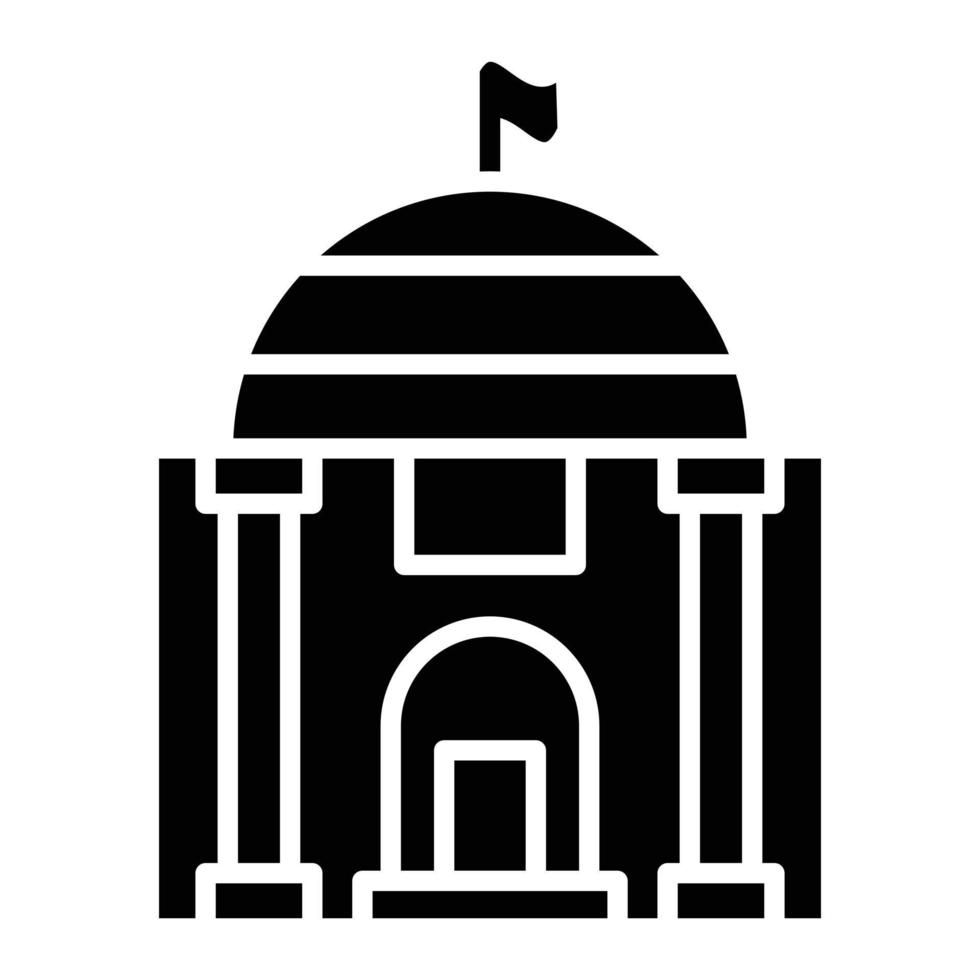 ícone de glifo do ministério vetor