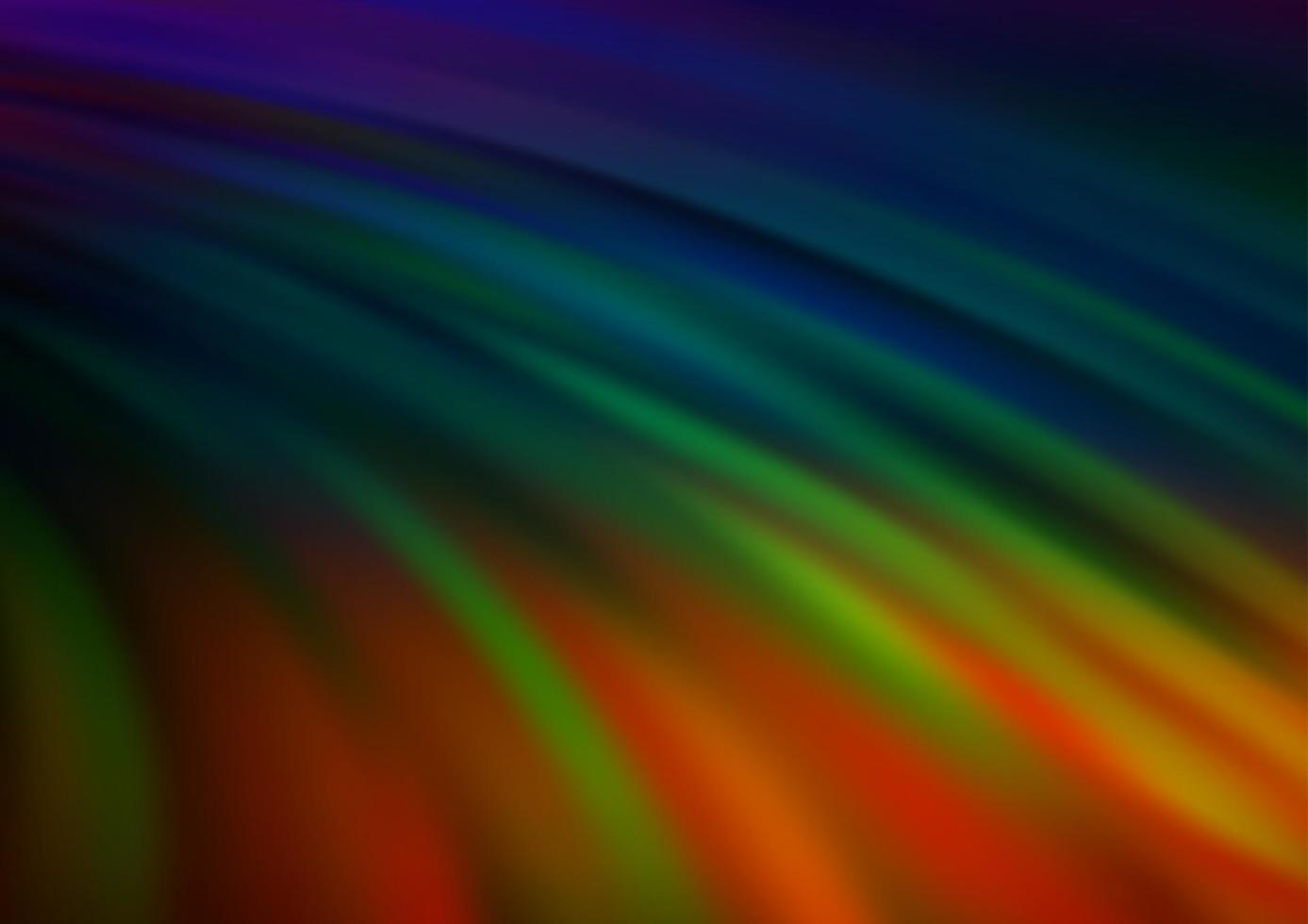 multicolor escuro, padrão de vetor de arco-íris com formas de lâmpada.