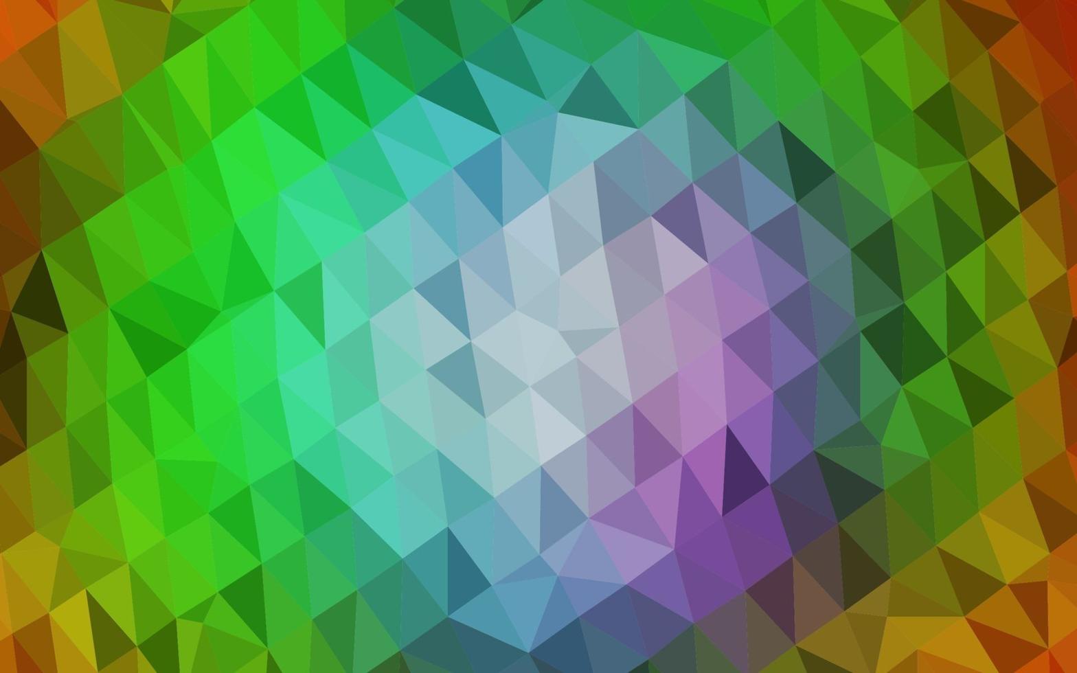 luz multicolor, padrão de triângulo embaçado de vetor de arco-íris.