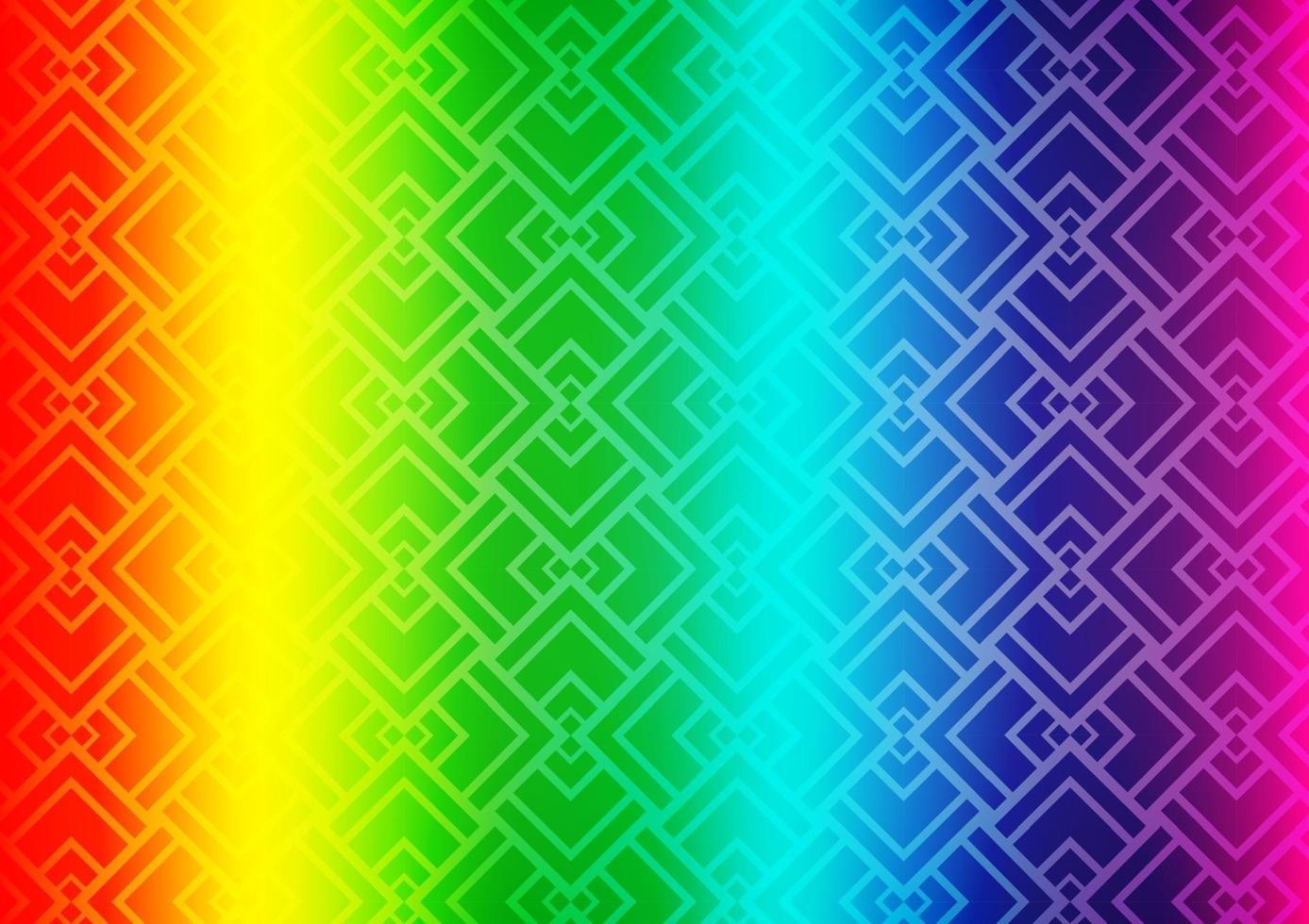 luz multicolorida, modelo de vetor de arco-íris com varas repetidas.