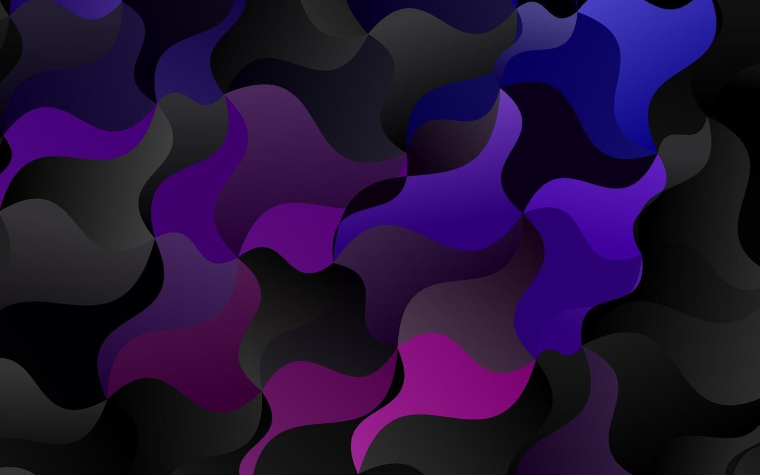 fundo vector roxo escuro com formas de lâmpada.