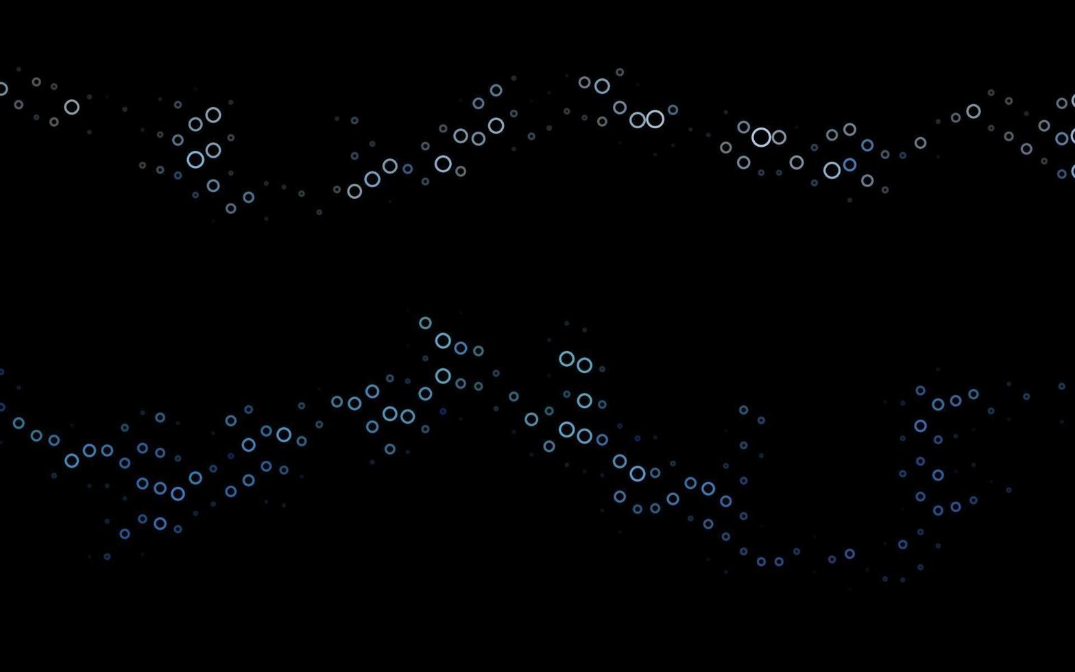 padrão de vetor azul escuro com esferas.