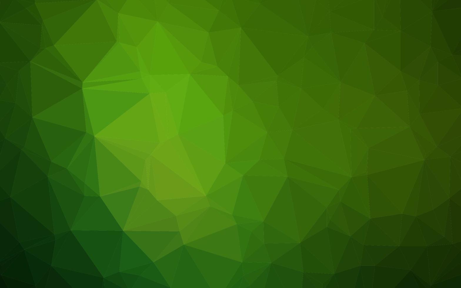 textura poligonal abstrata de vetor verde claro.