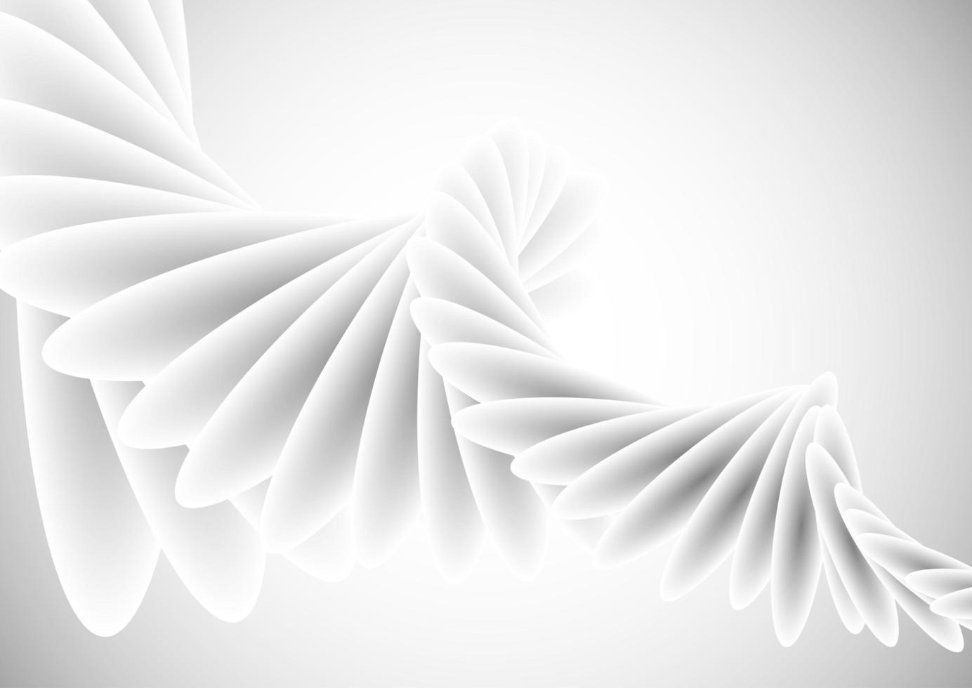 fundo abstrato espiral branco vetor