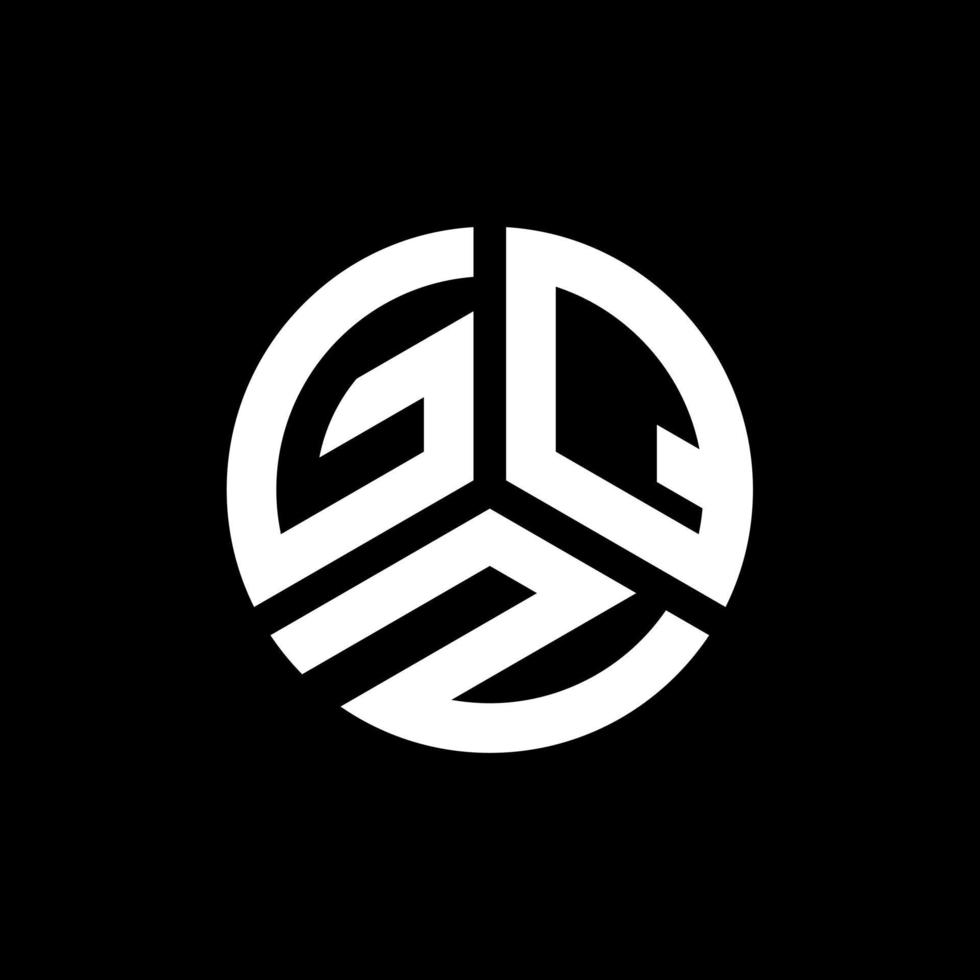 design de logotipo de carta gqz em fundo branco. conceito de logotipo de letra de iniciais criativas gqz. design de letra gqz. vetor