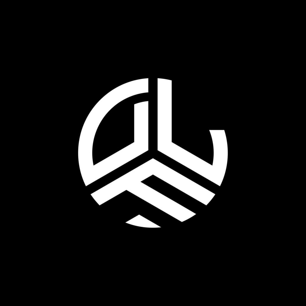 design de logotipo de carta dlf em fundo branco. conceito de logotipo de letra de iniciais criativas dlf. design de letra dlf. vetor