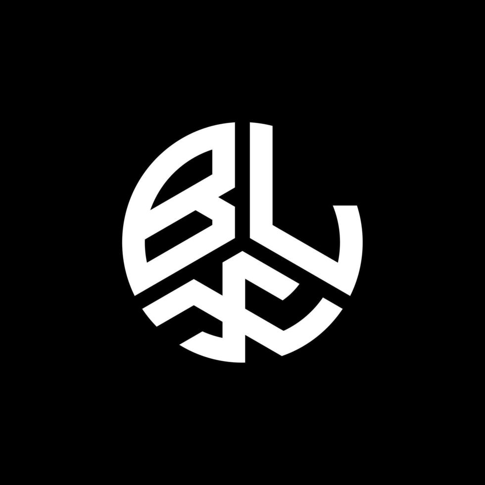 design de logotipo de carta blx em fundo branco. conceito de logotipo de letra de iniciais criativas blx. design de letra blx. vetor