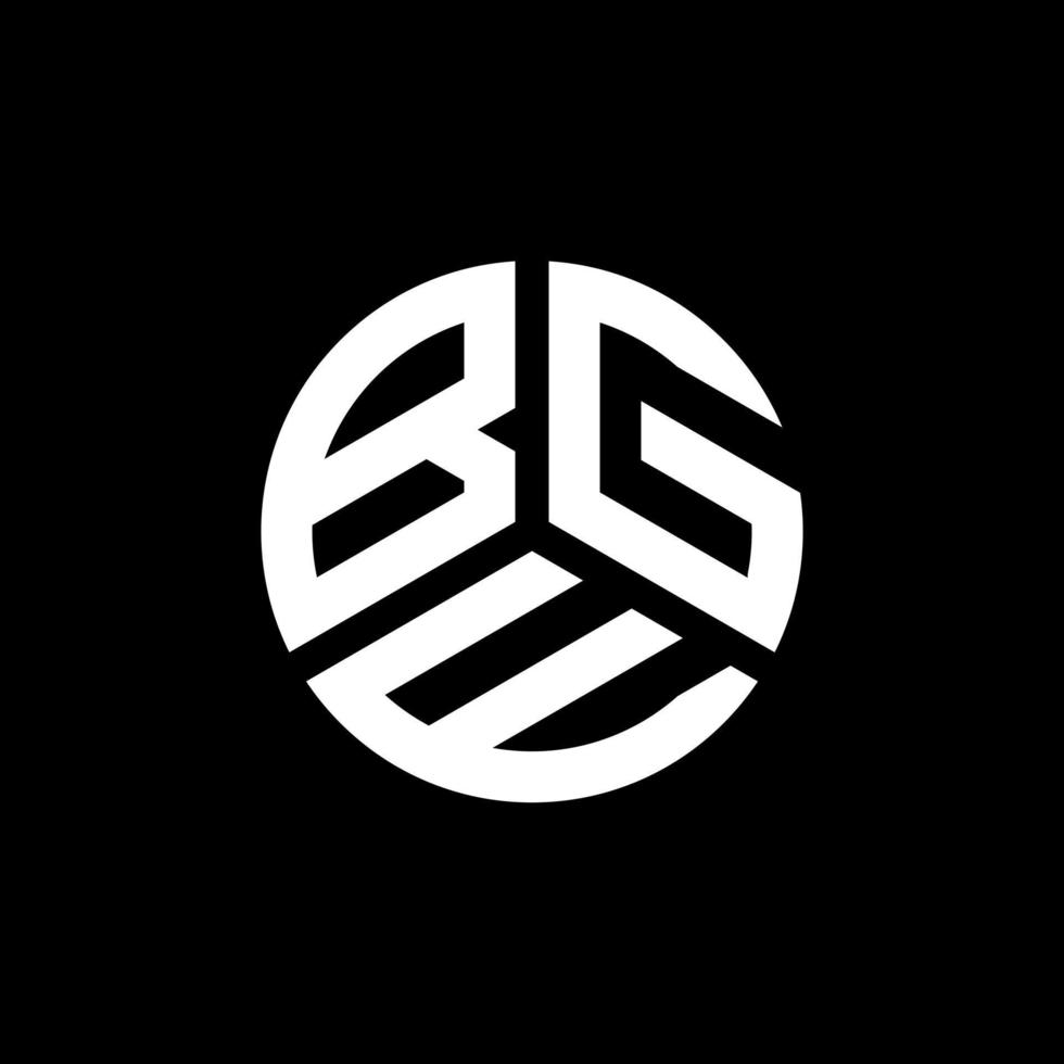 design de logotipo de carta bge em fundo branco. conceito de logotipo de letra de iniciais criativas bge. design de letra bge. vetor