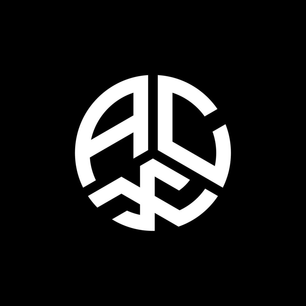 design de logotipo de carta acx em fundo branco. conceito de logotipo de letra de iniciais criativas acx. design de letra acx. vetor
